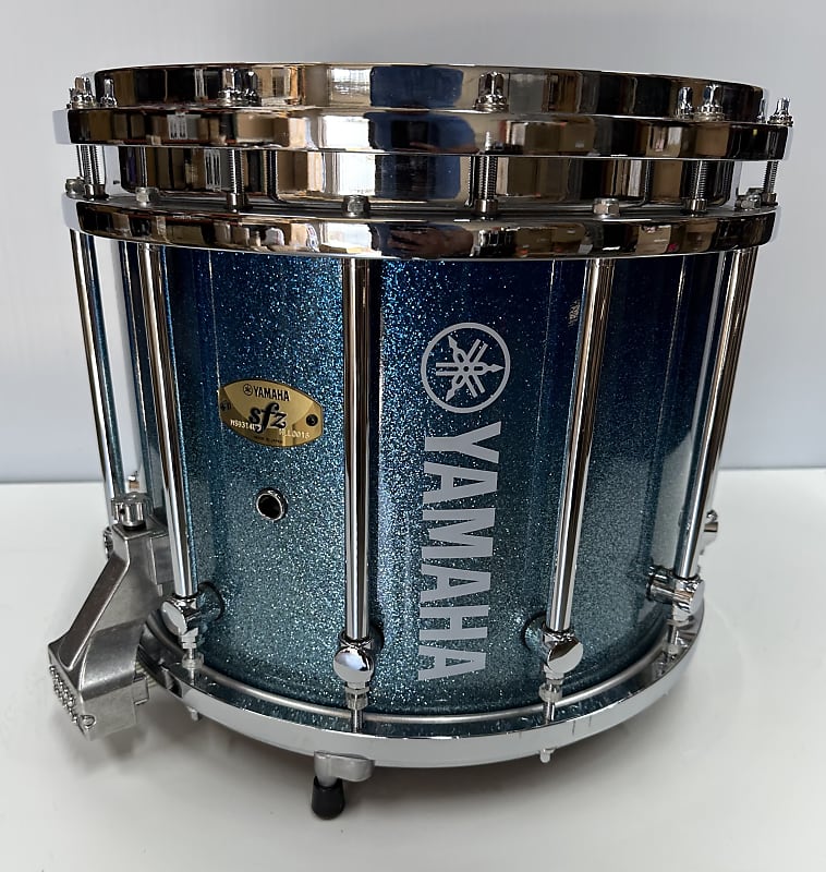 Yamaha Marching Snare Drum MS9314CHBUR Blue Sparkle Fade Reverb