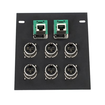 Elite Core FB8 Recessed Floor Box with 6 XLRF + 2 EtherCon Pass-Through Jack image 3