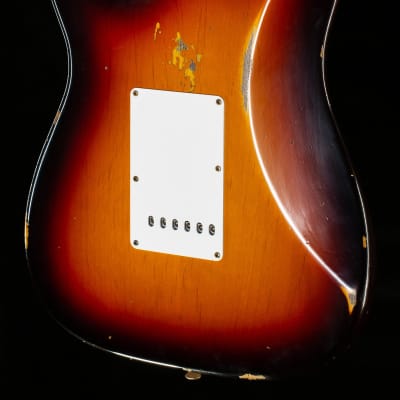 Fender Custom Shop "The 63" 1963 Stratocaster Relic 3-Tone Sunburst 57 V-R122052-7.75 lbs image 14