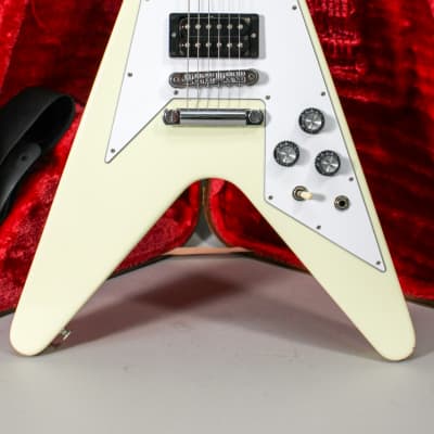 2023 Gibson 70s Flying V Classic White w/OHSC image 2