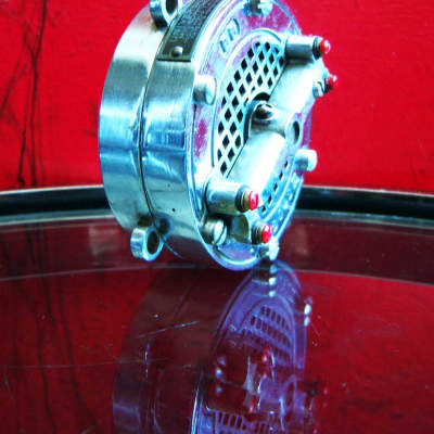 Vintage RARE 1930's Universal Model BB carbon microphone chrome spring mic # 2 Shure Electro Voice image 3