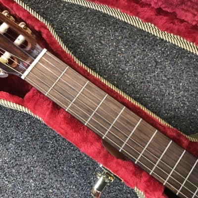 Alvarez AC60SC Classical Acoustic-Electric Guitar mid 2000s discontinued model in excellent condition with beautiful vintage hard case and key included. image 5