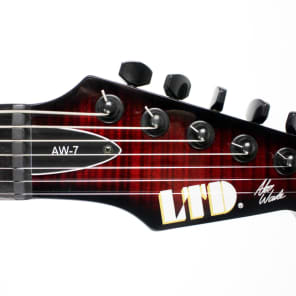 ALEX アレックス CERD11 レッド ESP Ltd AW-7 Alex Wade Signature 7 String Dimarzio Activator