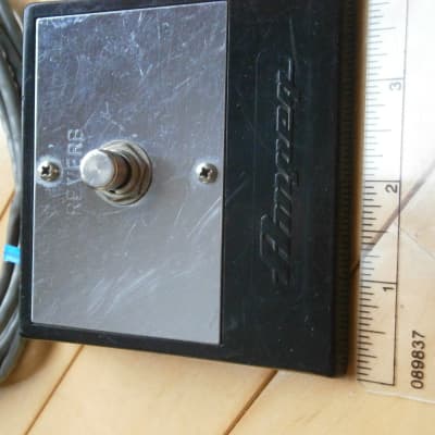 AMPEG Reverb Single Button Footswitch 1960's Black and chrome image 6
