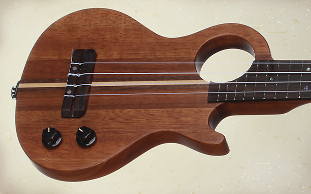 Teton STEU 101 Mahogany Solid Body Electric Uke w Bag