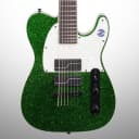 ESP LTD SCT-607B Stephen Carpenter Baritone Electric Guitar, 7-String, Green Sparkle