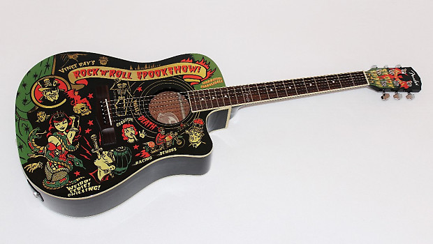 Fender vince ray spookshow sales acoustic guitar