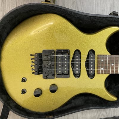 Hamer 1986 Steve Stevens SS1 Signature Gold Sparkle Electric Guitar image 5