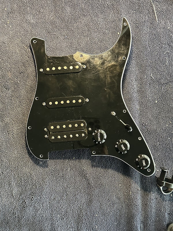 Fender Loaded Pickguard - American Special - HSS - Black | Reverb