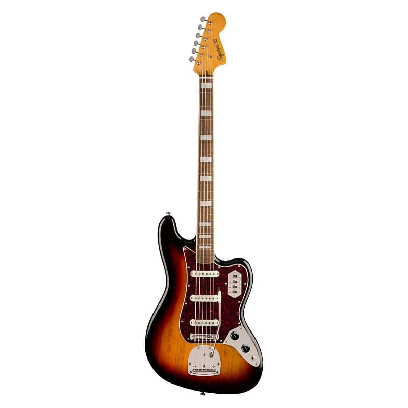 Squier Classic Vibe Bass VI 6-String Right-Handed Electric Guitar with Maple Neck and Indian Laurel Fingerboard (3-Color Sunburst) image 1