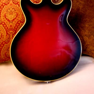 HARPTONE 420 1969 2-Tone Cherryburst.  This is a Standel guitar rebranded.  Built by SAM KOONTZ. image 13