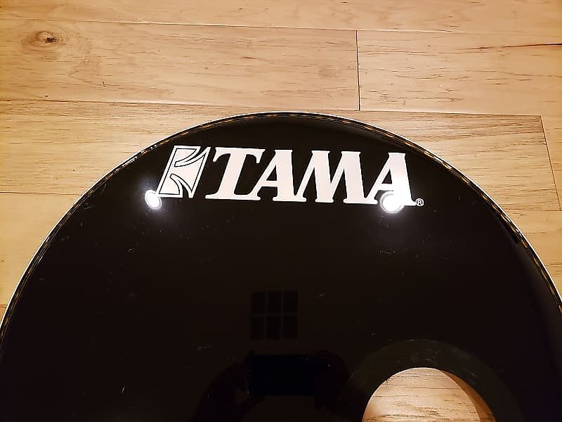 Tama resonant bass drum clearance head with hole