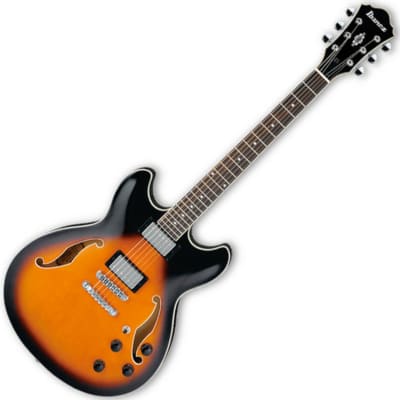 Ibanez AS73-BS - Semi Hollow Electric Guitar - Brown Sunburst Gloss Finish image 9