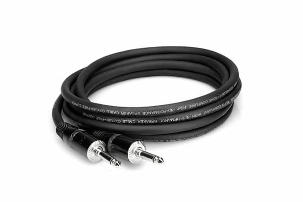 Hosa SKJ-405 5ft Pro Speaker Cable - REAN 1/4 in TS to Same image 1