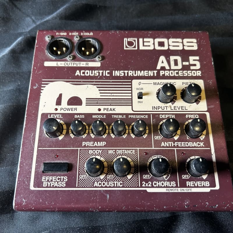 Boss AD-5 Acoustic Instrument Processor Guitar Effect Pedal Bass