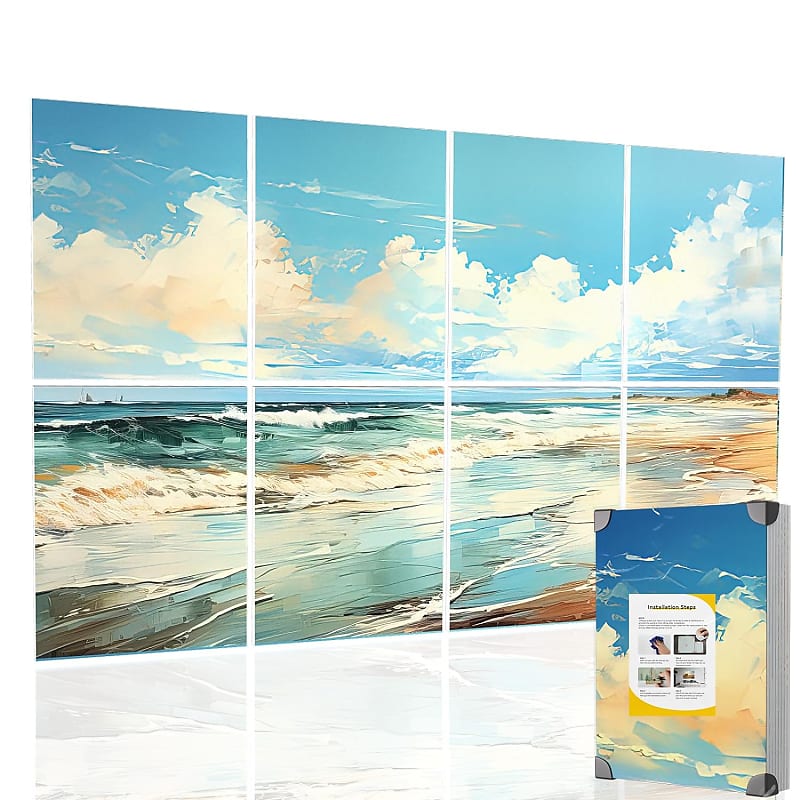 Art Acoustic Panels,48"X12"Inch Premium Acoustical Wall Panel,Better Than Foam, Decorative Sound Absorbing Panel For Walls, Studio Acoustic Treatment. Soundproof Wall Panel