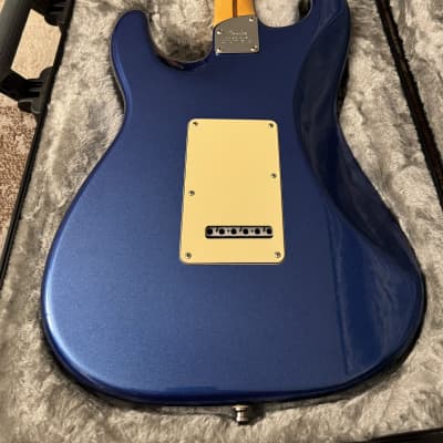 2020 Fender American Ultra Stratocaster with Maple Fretboard Cobra Blue image 8