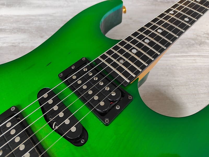 1996 Greco Japan GP-900DT HSH Superstrat w/Floyd Rose (Kermit Green  Refinish) | Reverb UK