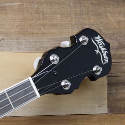 Washburn American B11 5-String Banjo Natural Gloss with Hardshell Case image 3