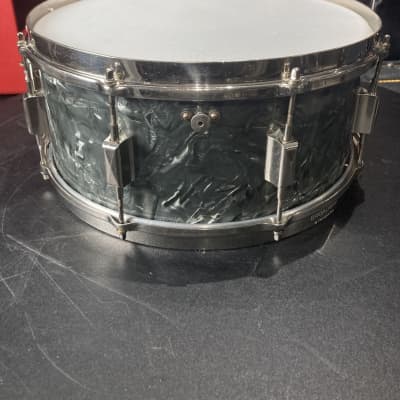 Leedy Vintage, 6.5"x14" Broadway Standard, 1-Ply Mahogany Snare Drum 1935 - Black Pearl image 10