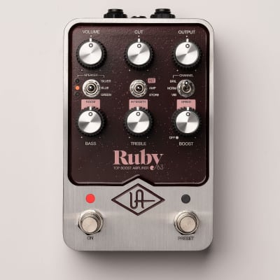 Universal Audio UAFX RUBY '63 Top Boost Amplifier image 2