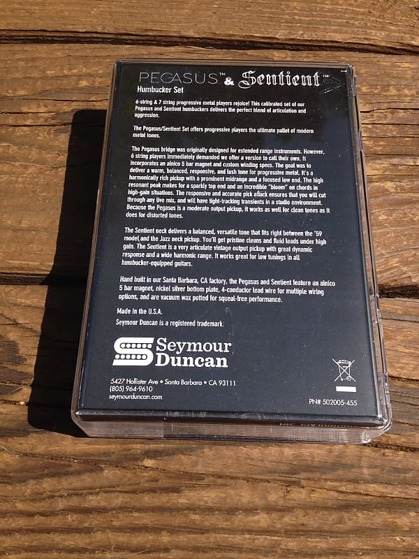 Seymour Duncan Pegasus / Sentient 7 String Pickup Set Black 11108