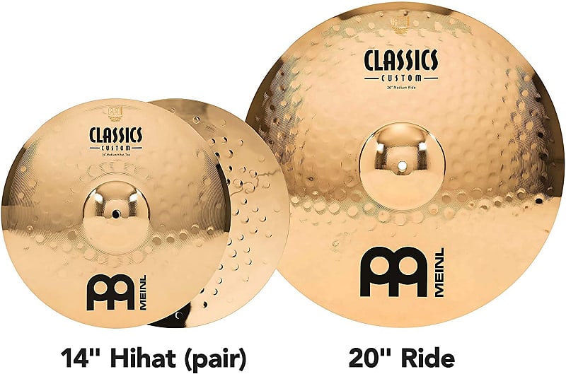 Meinl Cymbals CC4680-TRB Classics Custom Pack Triple Bonus Cymbal Box Set  with FREE 8