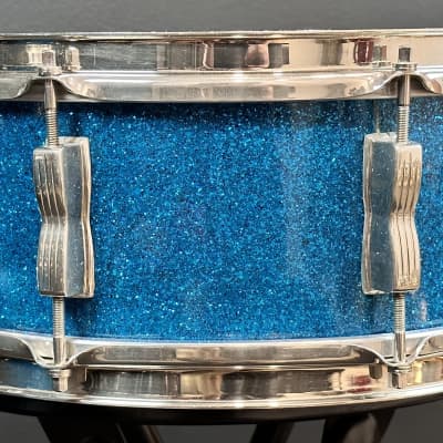WFL Ludwig 24/13/16/5x14" Vintage Drum Set - Aqua Sparkle - MINT! image 14