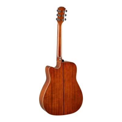 Yamaha A3M VN Folk Cutaway Acoustic Electic Guitar - Mahogany - Vinatge Natural image 2