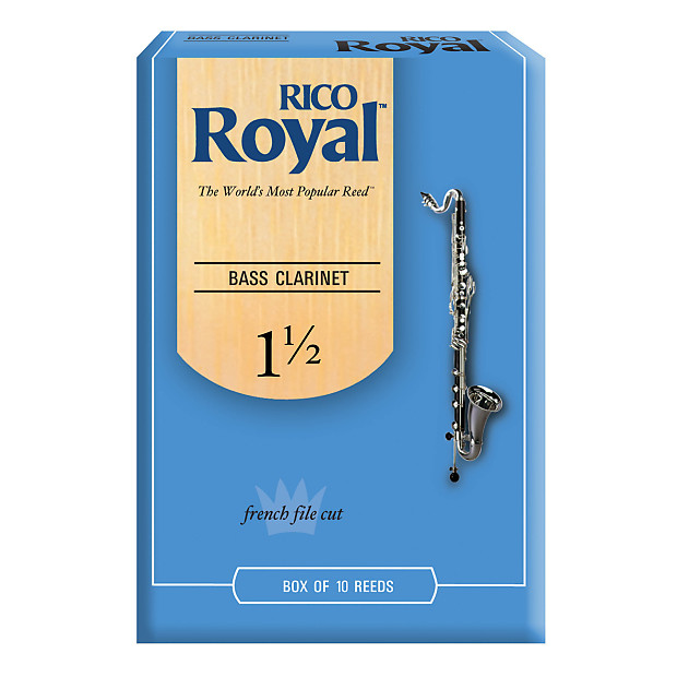 Rico REB1015 Royal Bass Clarinet Reeds - Strength 1.5 (10-Pack) image 1