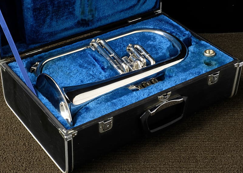 Yamaha Model YFH 631 Professional Silver Flugelhorn Silver Reverb