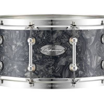 Pearl Music City Custom Reference Pure 13"x6.5" Snare Drum BURNT ORANGE ABALONE RFP1365S/C419 image 3