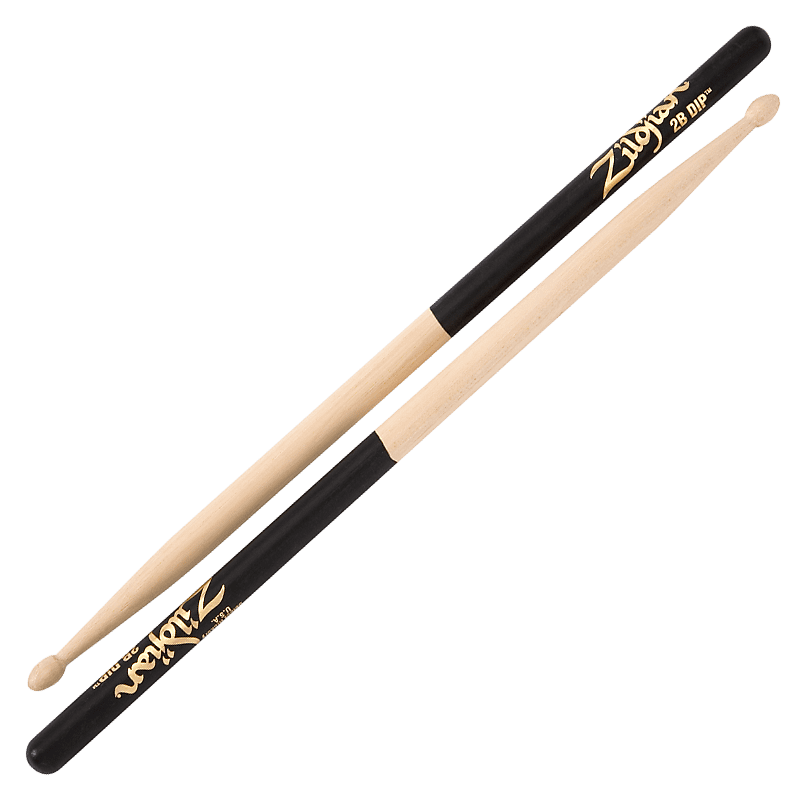 Zildjian 2BWD Dip Series 2B Wood Tip Drum Sticks image 1