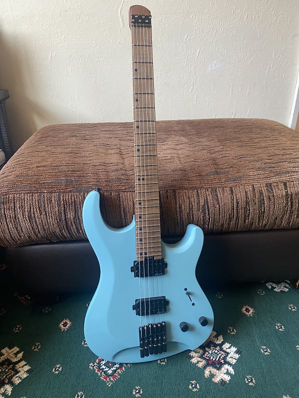 Harley Benton headless roasted maple Reverb