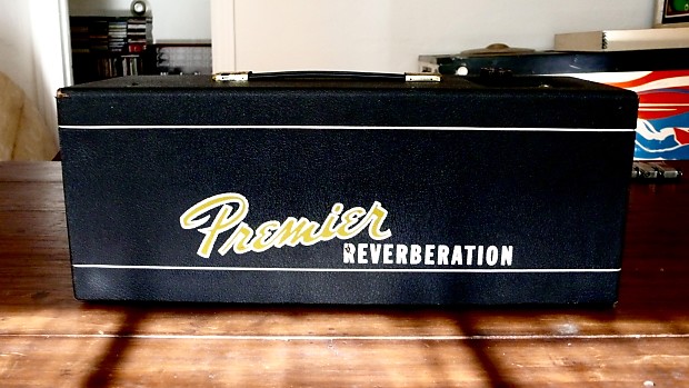 1960's Vintage Premier Reverberation Tube Spring Reverb Unit with Foot Switch Pedal image 1