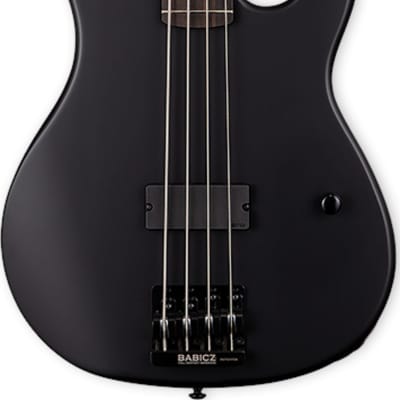 ESP LTD AP-4 Black Metal 4-String Bass Guitar, Black Satin image 2