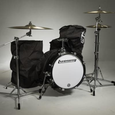 Ludwig Breakbeats by Questlove 4-Piece Shell Pack, Black Sparkle image 4
