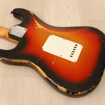 1965 Fender Stratocaster Vintage Electric Guitar Sunburst w/ 1964 Neck Date, Case image 16