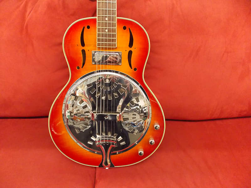 Jay Turser Resonator Acoustic Electric Guitar Cherry Reverb UK