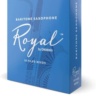 Rico Royal Baritone Saxophone Reeds, Strength 5.0, 10-pack image 2