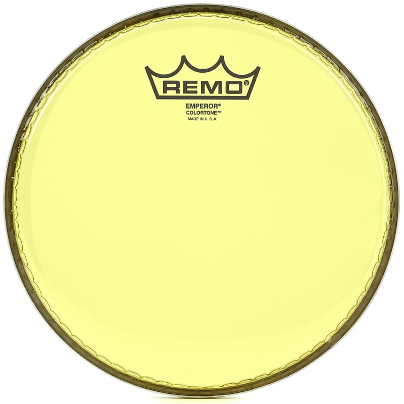Remo Emperor Colortone Yellow Drumhead - 8 inch image 1