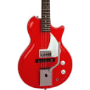 Supro Belmont Vibarato Semi-Hollow Electric Guitar Regular Poppy Red