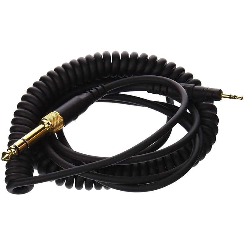 Audio Technica HP-CC Replacement Coiled Cable for M Series Headphones -BLK image 1