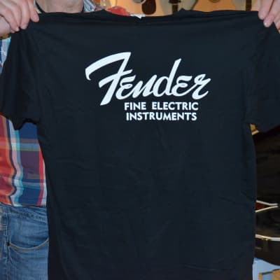 50% OFF DEAL! Orig.Fender 1950s vintage style T-Shirt"fine electric instruments"=rare*size M*was 20€ image 2