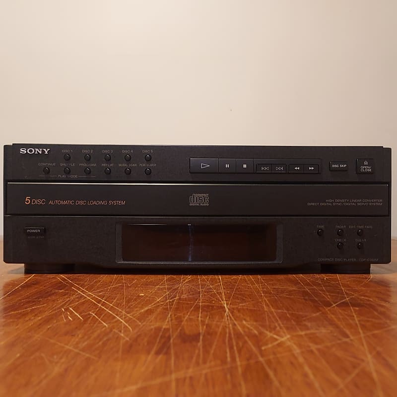 Sony CDP-C322M 5 Disc Carousel CD Player Deck High Density cheapest Linear Converter