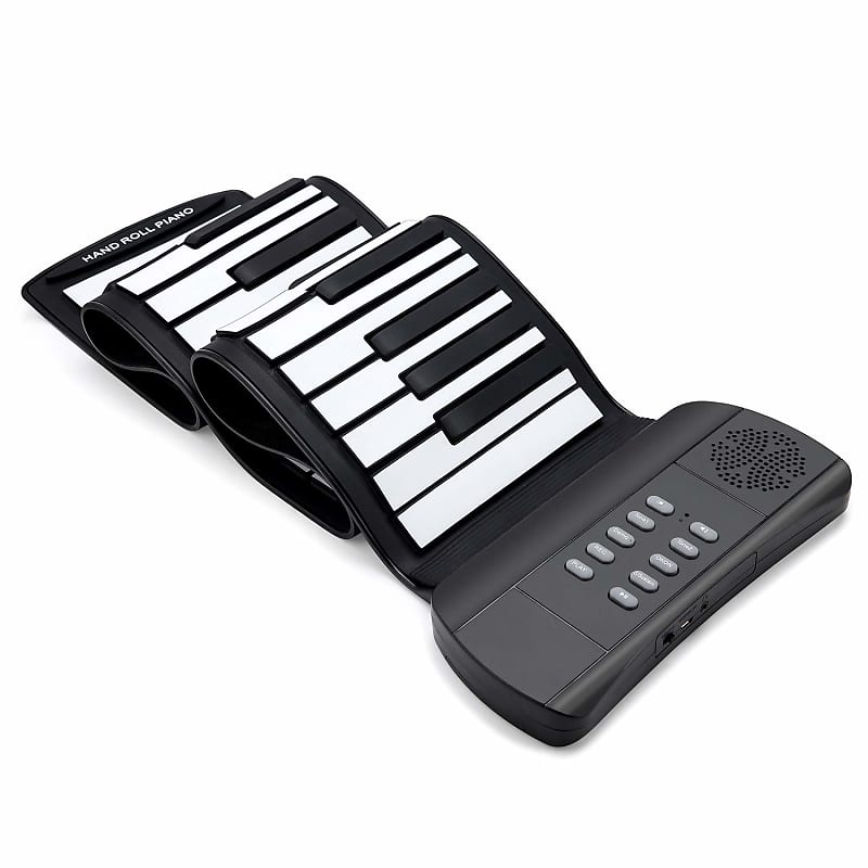  Roll up Piano,Portable 61-Keys Roll up Soft Silicone Flexible  Electronic Keyboard Piano，for Home, School,for Birthday Gift : Musical  Instruments