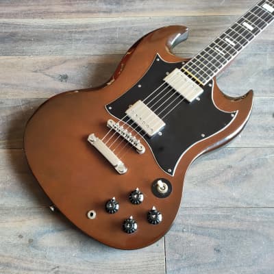 1970's Fresher Japan SG Vintage Electric Guitar (Walnut) image 1