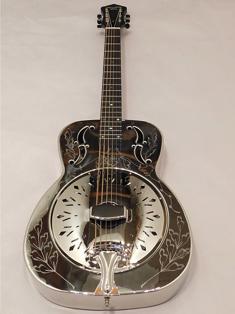 Recording King SO-998-EF Engraved Flower Pattern Metal Body