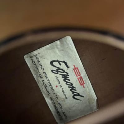 1960s Egmond Parlor Guitar - Natural image 11
