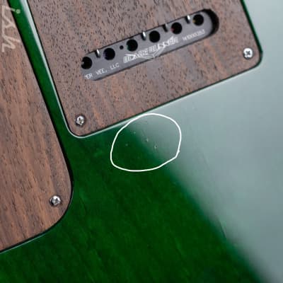 JP Guitars Luna Emerald Green Quilt image 17